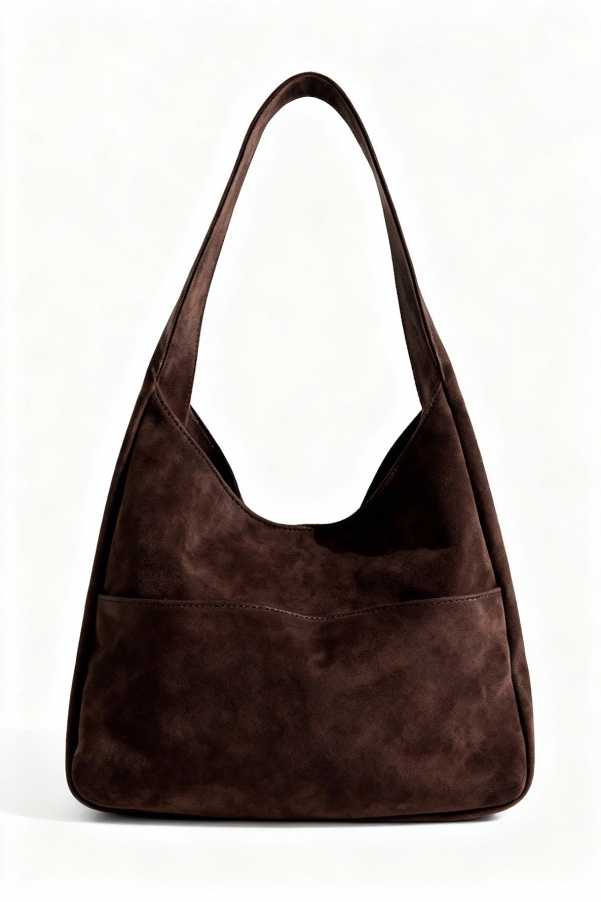 Kadın Omuz Çantası Hobo pinterest Salaş Gri süet astarlı Çanta