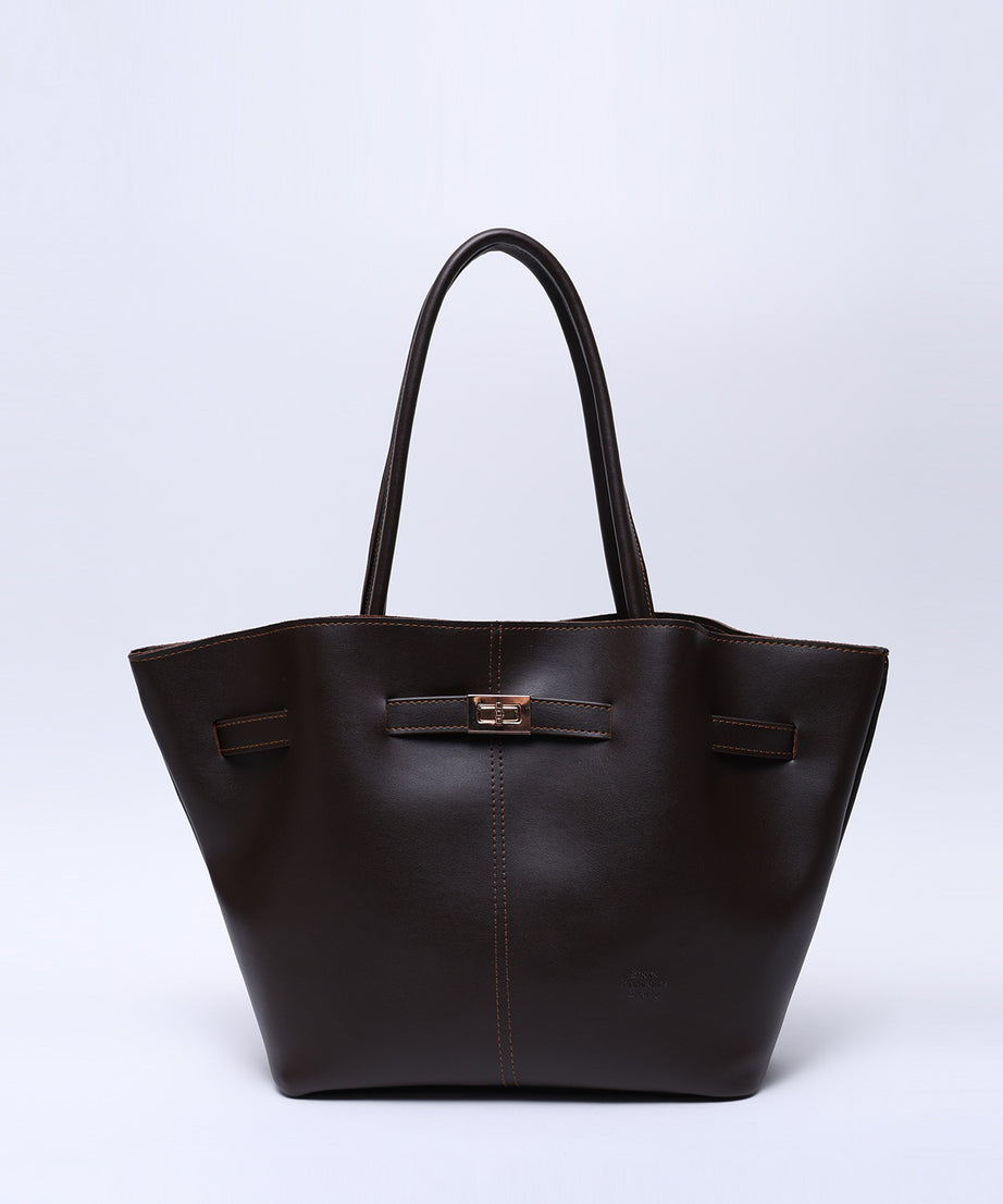 Siyah Tote Bag Omuz Çantası Büyük Boy Omuz Kadın Çantası Pera - Görsel 5