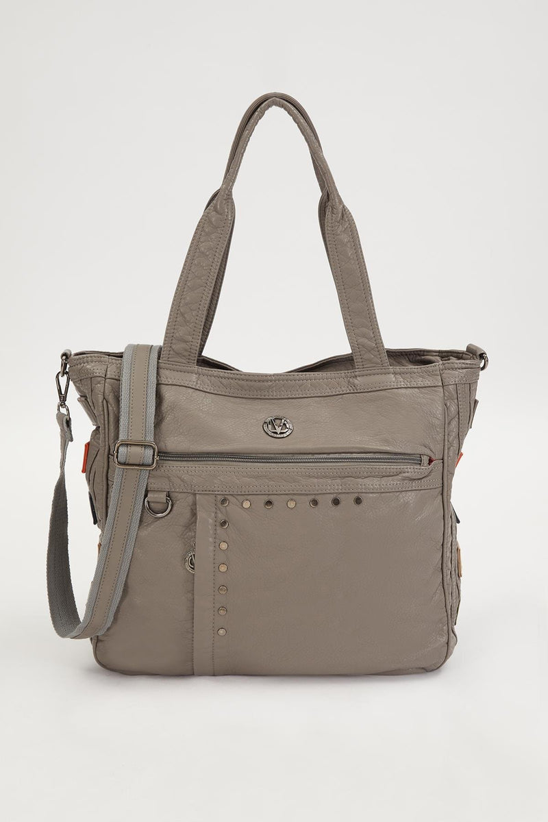 Beyaz Renk Detaylı Omuz Çantası