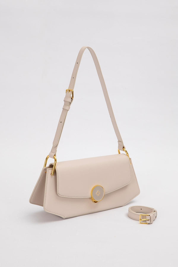 Vizon Oval Gold Aksesuarlı Omuz Çantası - Görsel 2