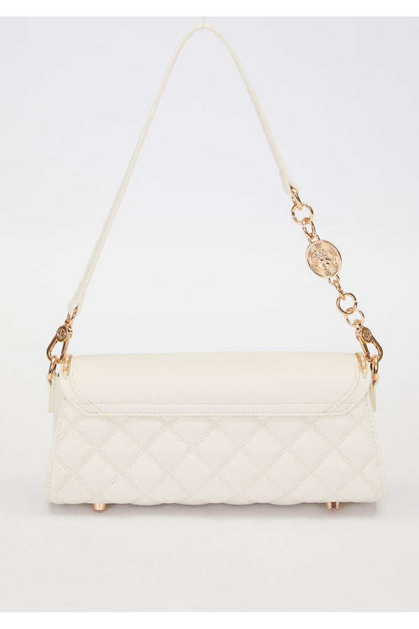 Krem Zincir Askı Detay Omuz Çantası - Görsel 5