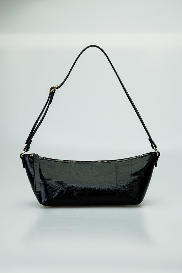 Örgü Desenli Mini Omuz Çantası Ayarlanabilir Askılı, Fermuarlı Kadın Çanta