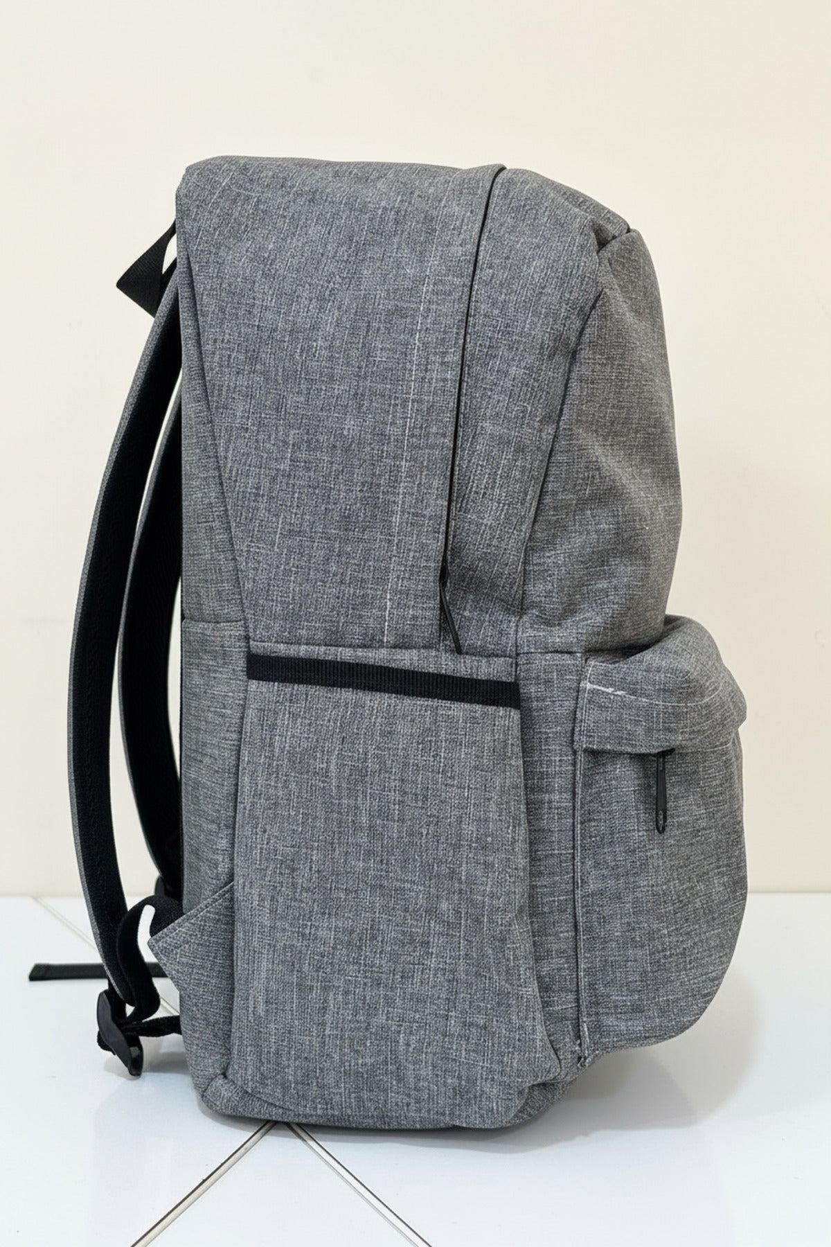 Çift Renk Ineed You Okul Spor Çantası keten desen gri - Görsel 2