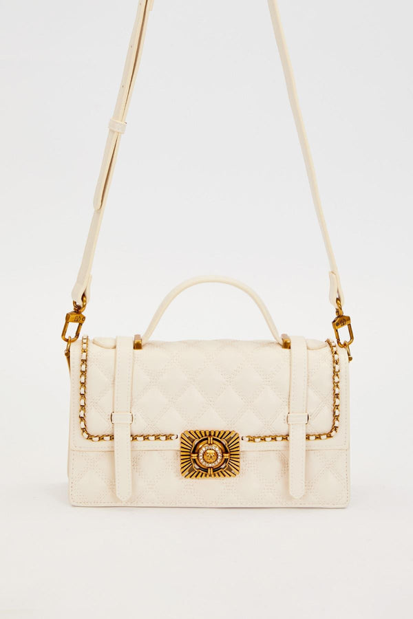 Siyah Kemer Detaylı Omuz Çantası - Görsel 5