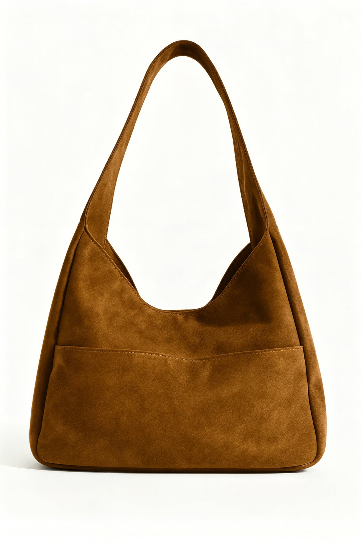 Kadın Omuz Çantası Hobo pinterest Salaş Gri süet astarlı Çanta