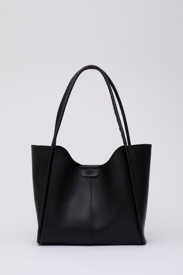 Çıtçıtlı Askılı Suni Deri Makyaj Çantalı Büyük Boy Kadın El ve Omuz Çantası