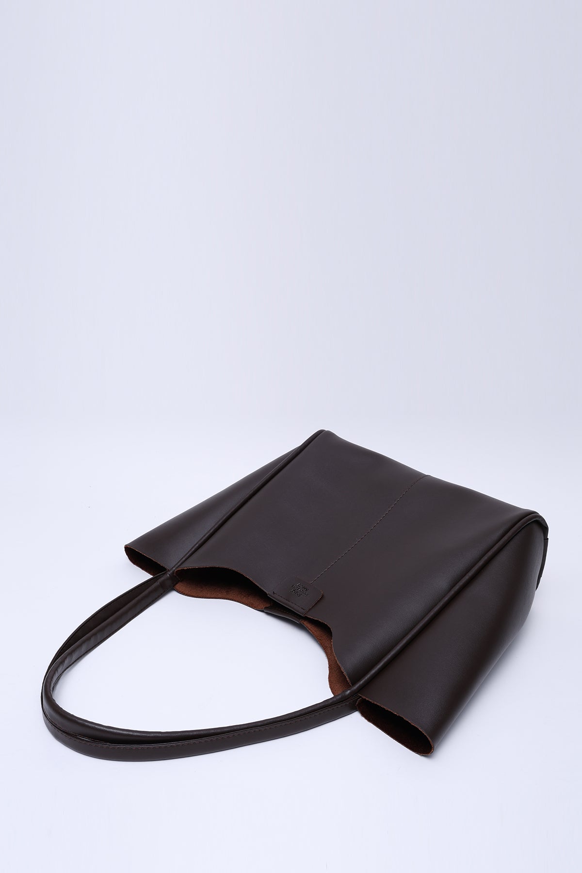 Çıtçıtlı Askılı Suni Deri Makyaj Çantalı Büyük Boy Kadın El ve Omuz Çantası - Görsel 2