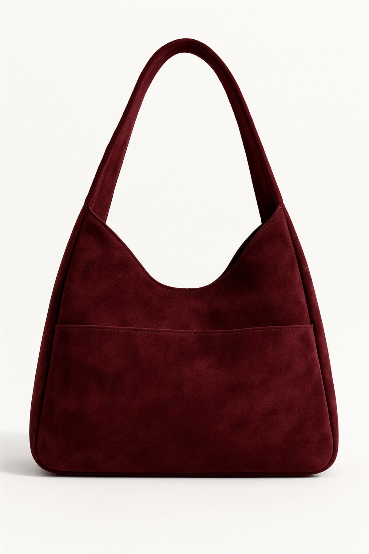 Kadın Omuz Çantası Hobo pinterest Salaş Gri süet astarlı Çanta