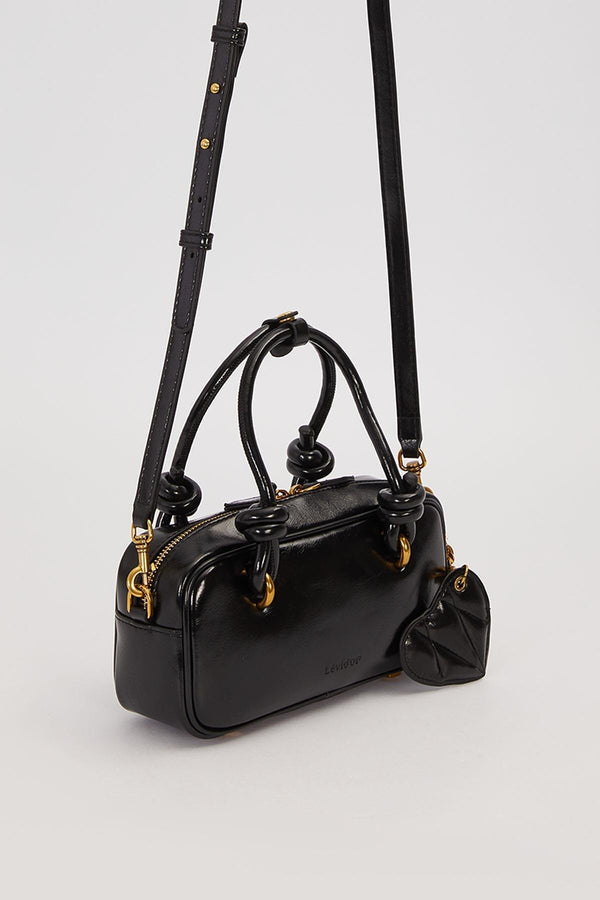 Siyah Düğüm Askı Detaylı El Çantası - Görsel 2