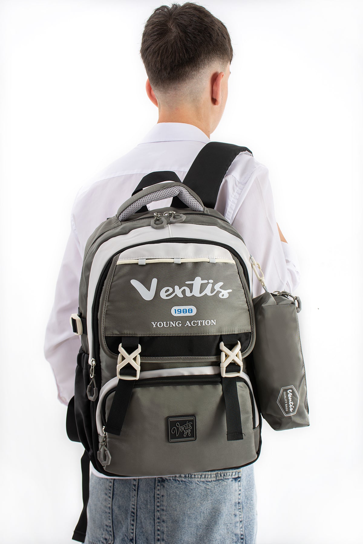 Ultra Hafif Su Geçirmez Çok Cepli Sırt Çantası Unisex Kore Stil  VNT-1-1E