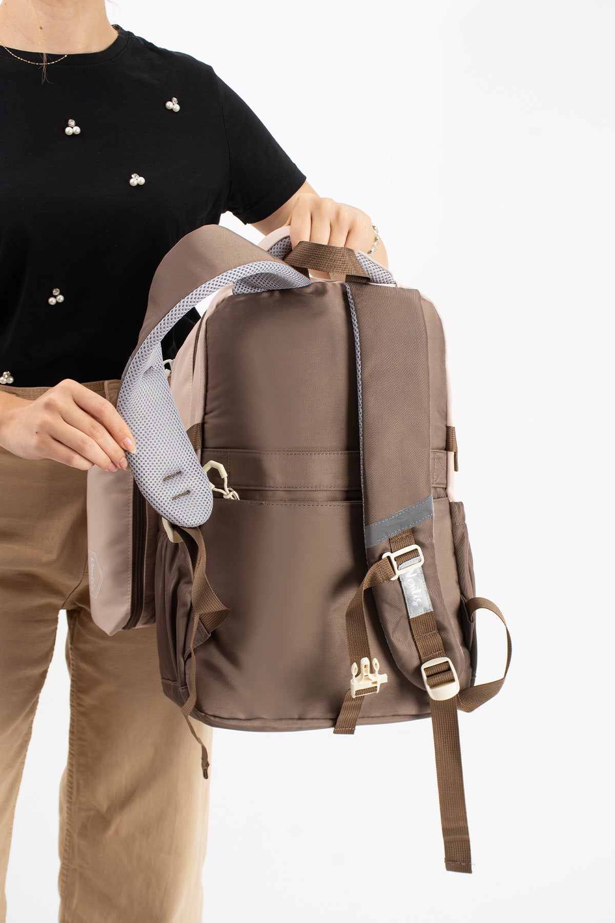 Ultra Hafif Su Geçirmez Çok Cepli Sırt Çantası Unisex Kore Stil  VNT-1-1E