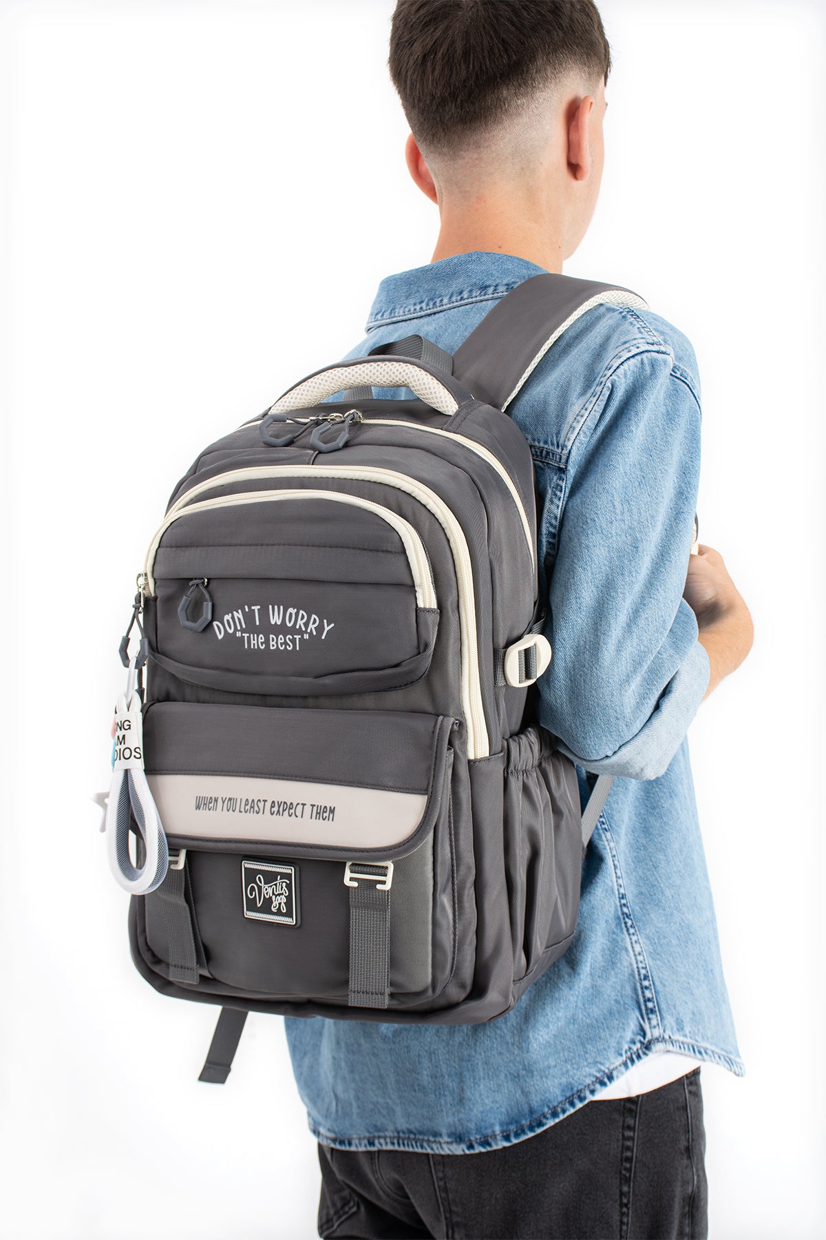Ultra Hafif Su Geçirmez Çok Cepli Sırt Çantası Unisex Kore Stil  VNT-1-1C