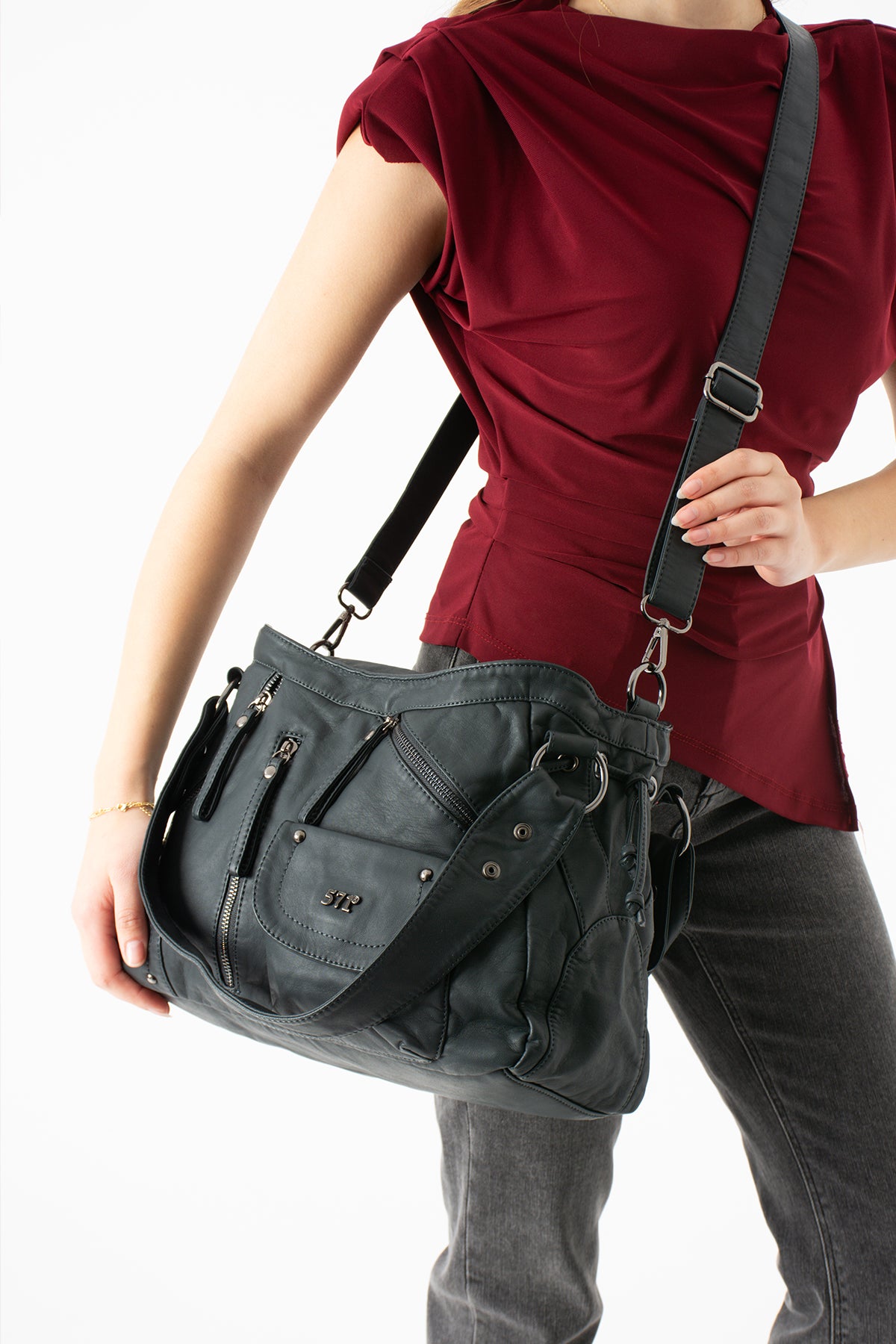 Kol Çapraz İthal Deri Çanta 571-14-11k