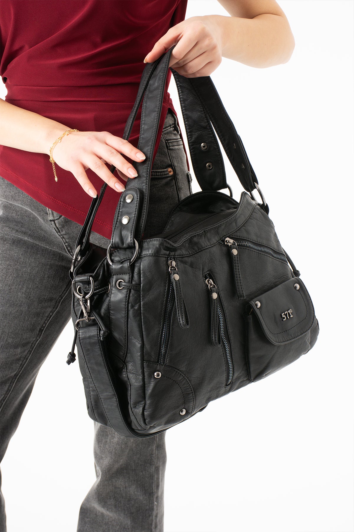 Kol Çapraz İthal Deri Çanta 571-14-11k