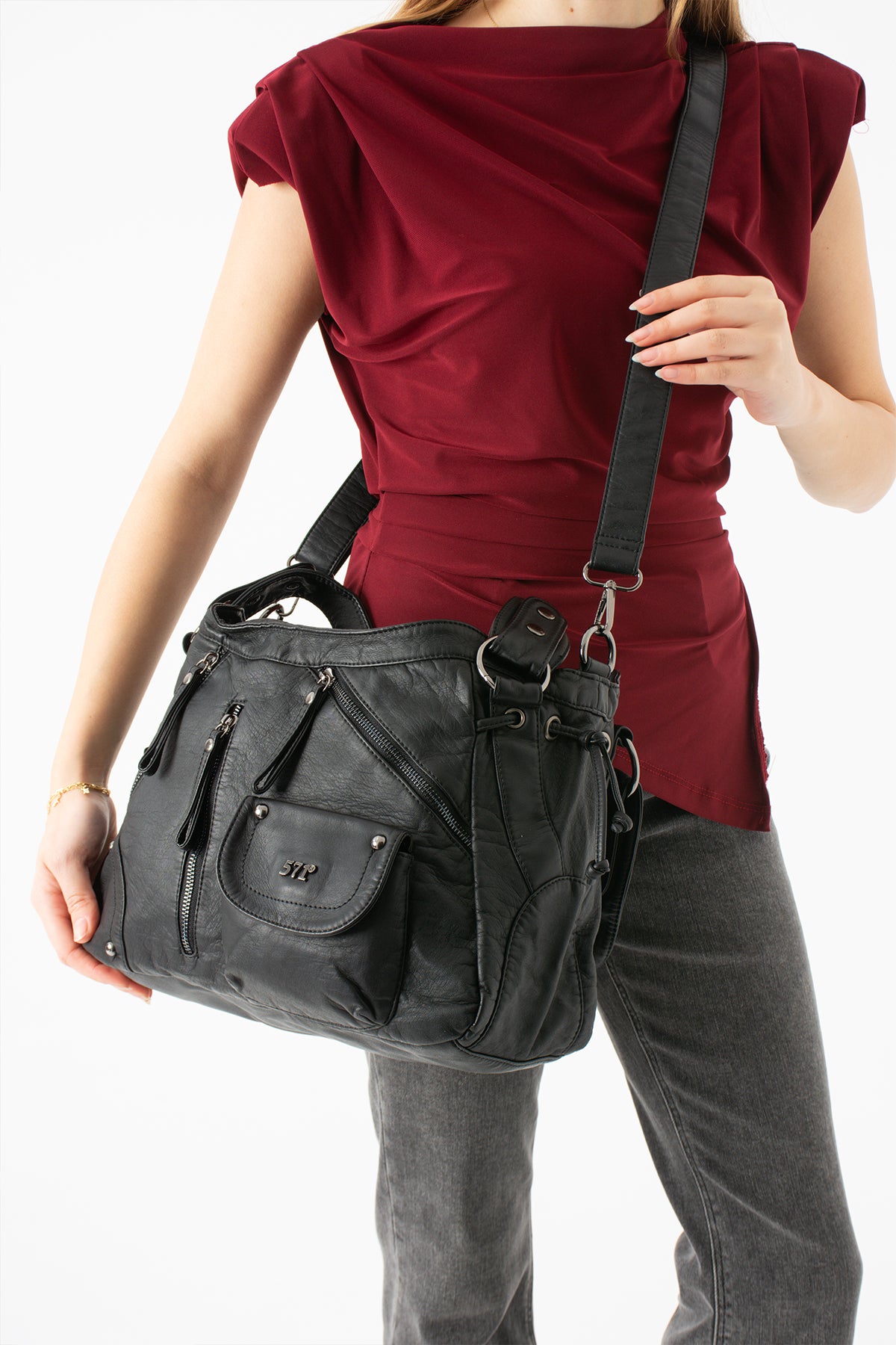 Kol Çapraz İthal Deri Çanta 571-14-11k