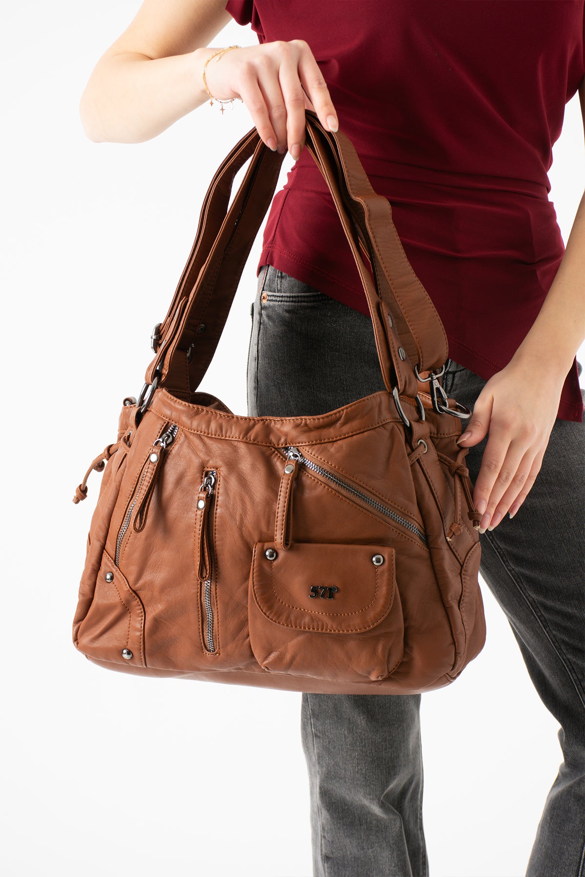 Kol Çapraz İthal Deri Çanta 571-14-11k