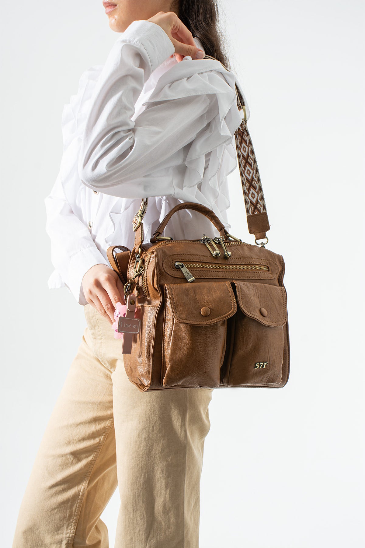 Kol Çapraz İthal Deri Çanta 571-17T