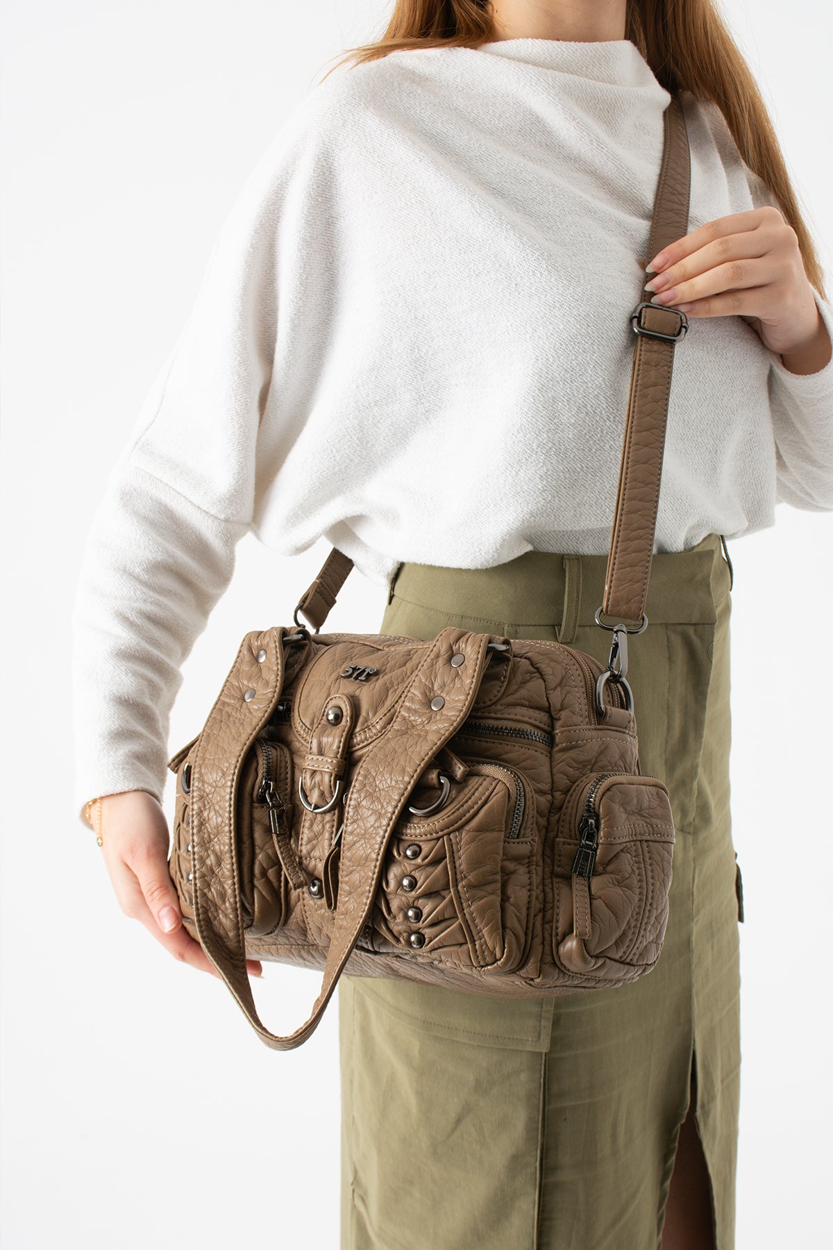 Kol Çapraz İthal Deri Çanta 571-14-18B