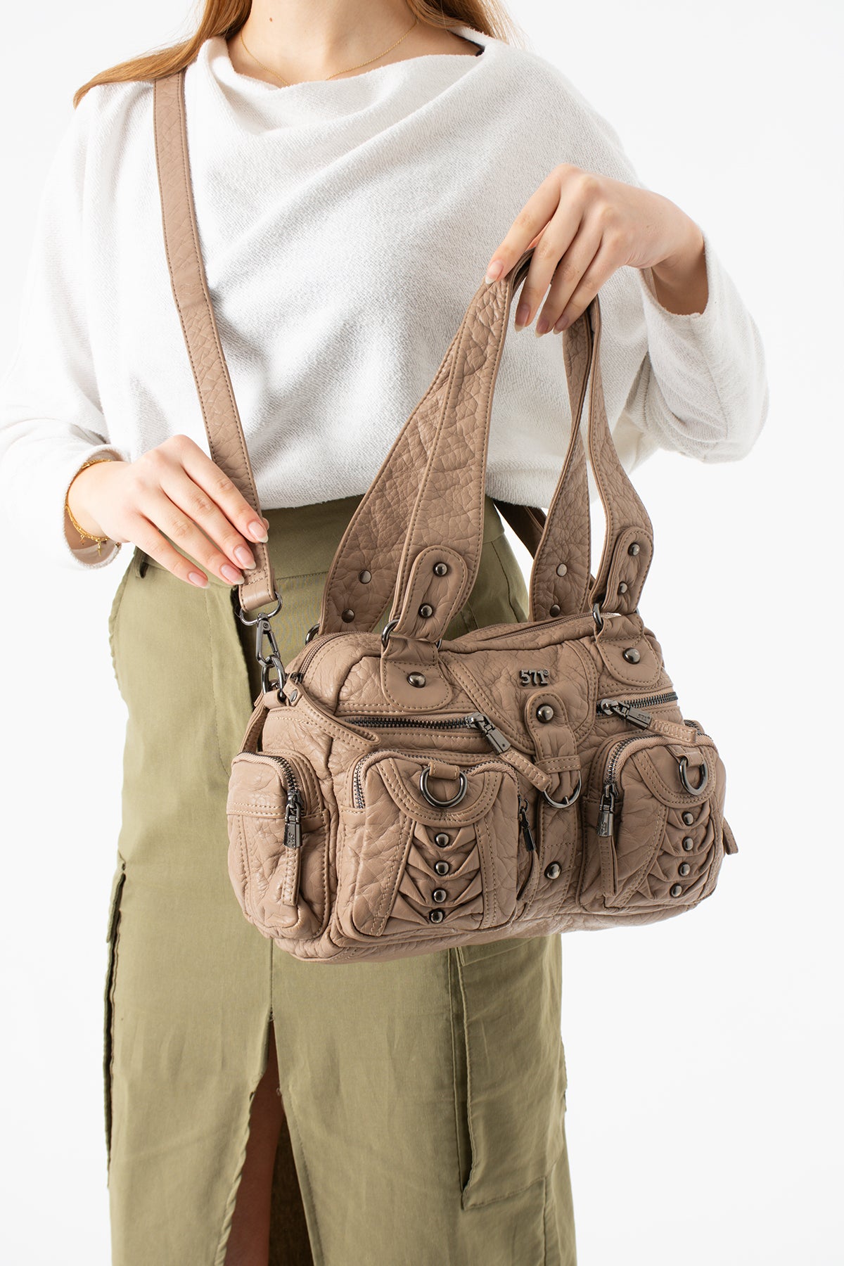 Kol Çapraz İthal Deri Çanta 571-14-18B