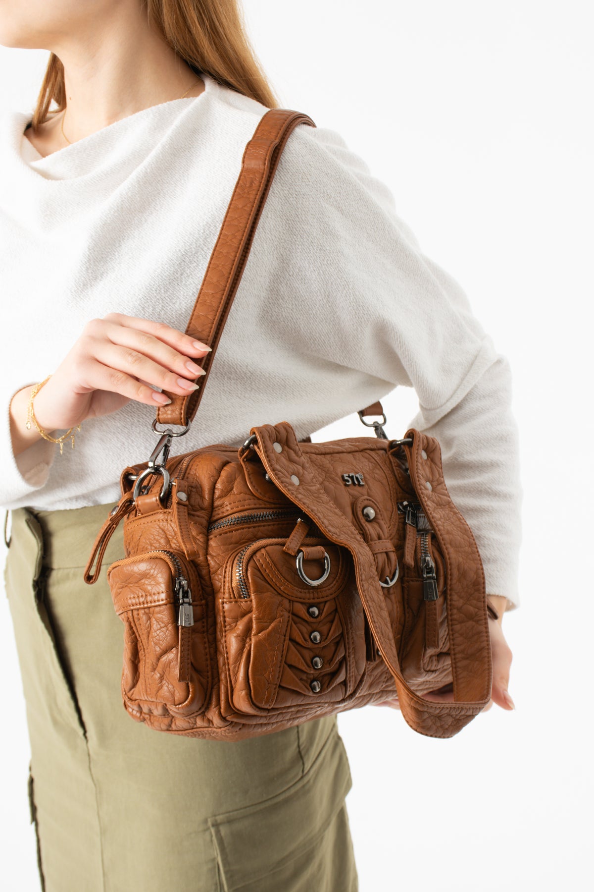 Kol Çapraz İthal Deri Çanta 571-14-18B