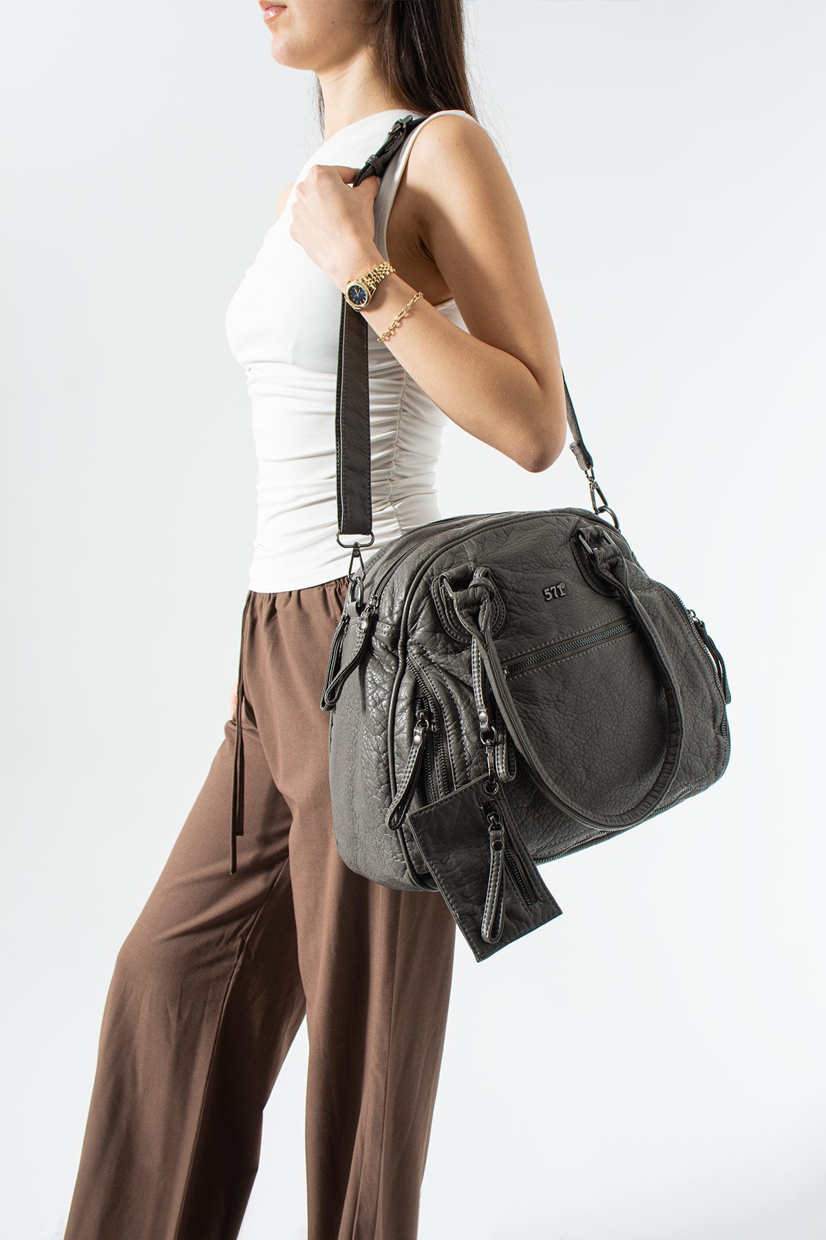 Kol Çapraz İthal Deri Çanta 571-14-18E