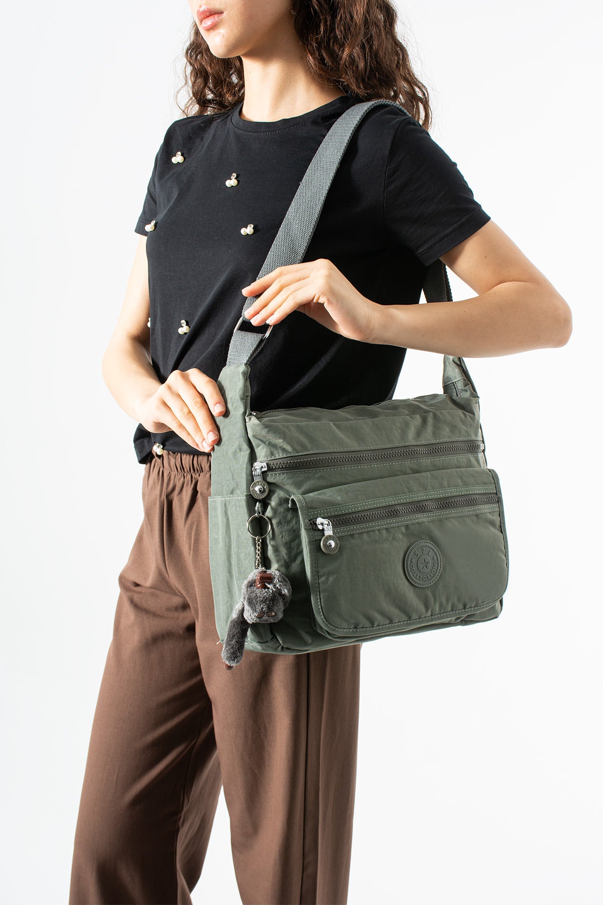 Ultra Hafif Su Geçirmez Çok Cepli Omuz Çantası (Model: 571-6B)