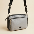 Paraşüt Kumaş Çift Fermuarlı Çapraz Çanta | 6470