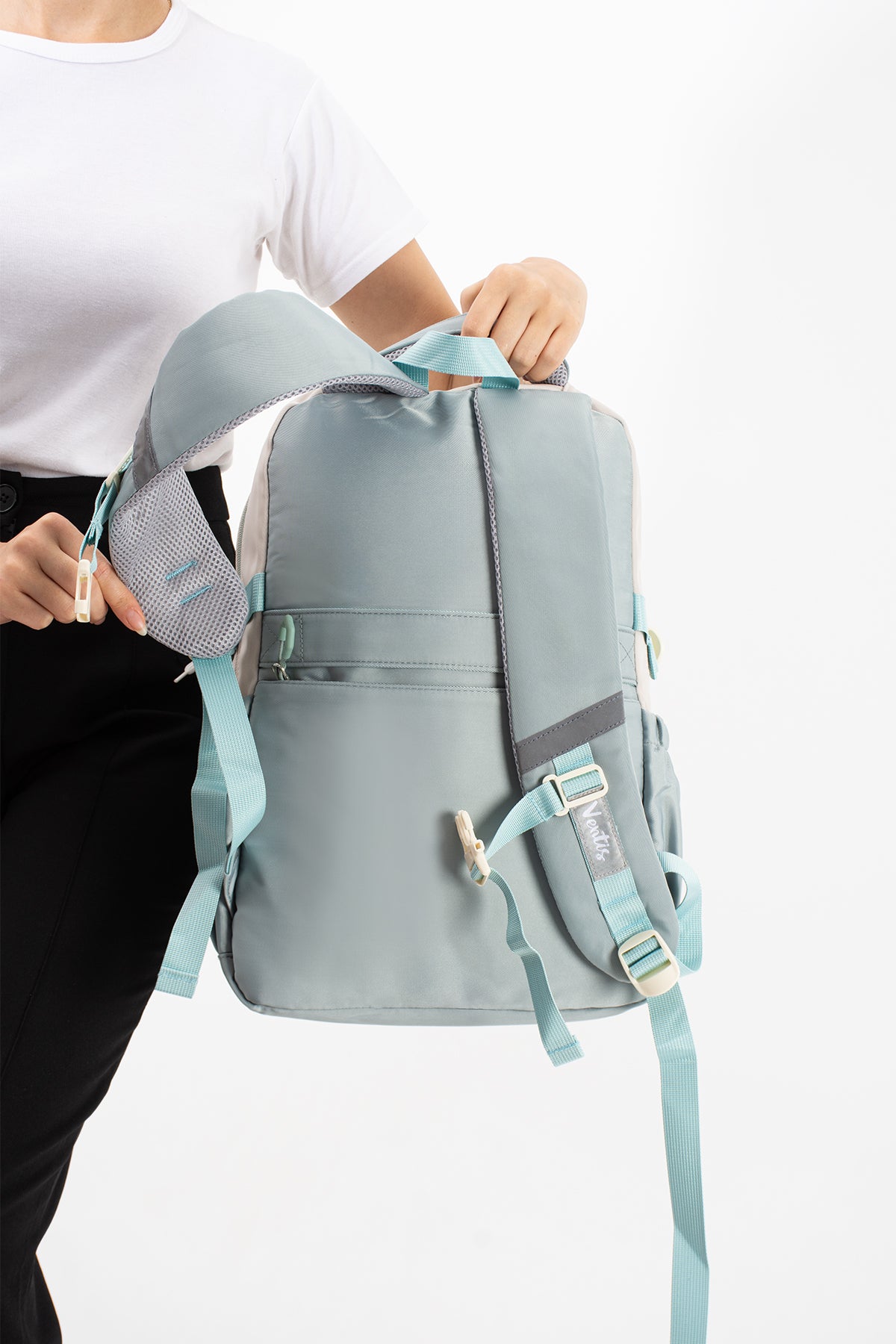 Ultra Hafif Su Geçirmez Çok Cepli Sırt Çantası Unisex Kore Stil  VNT-1-1F