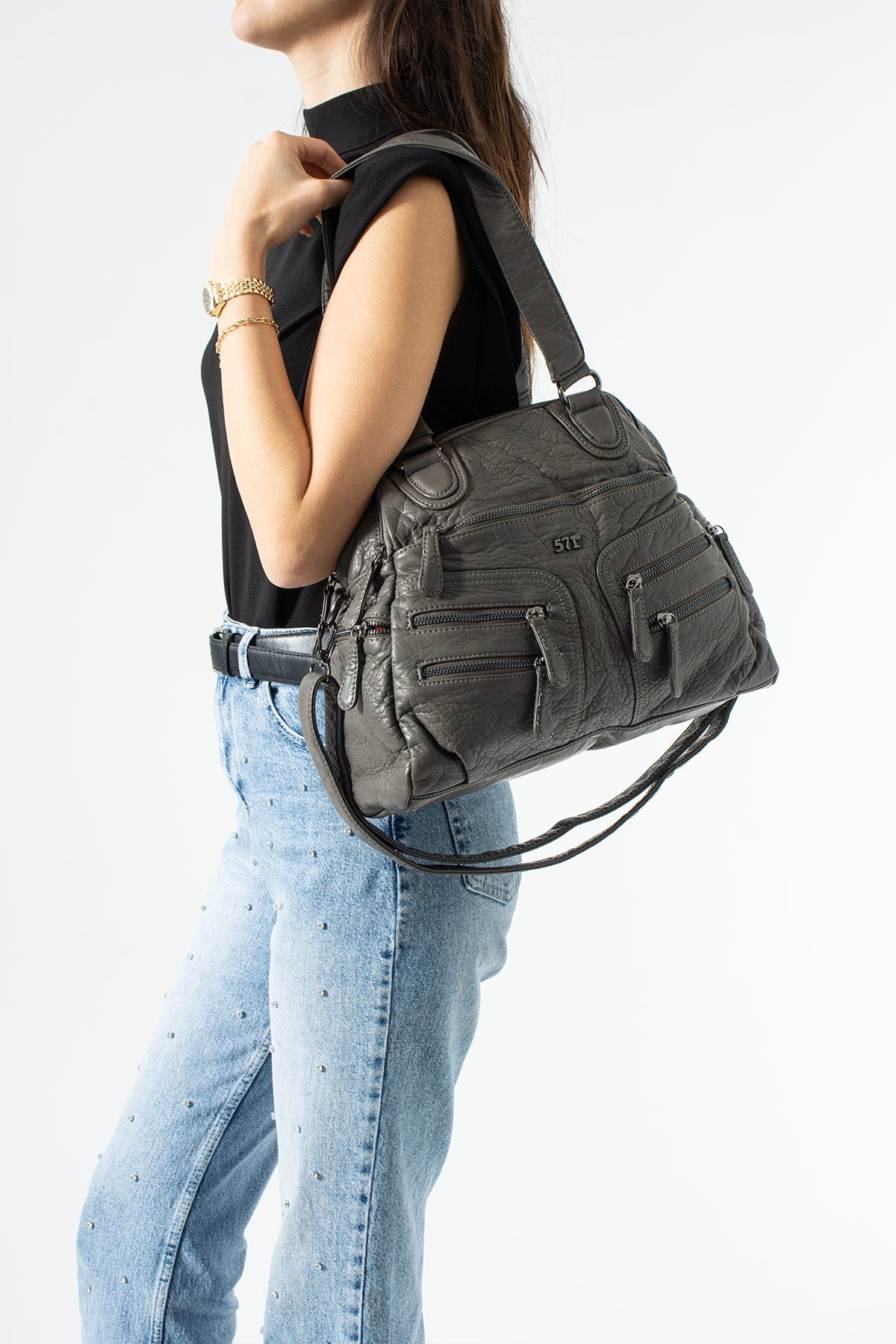 Kol Çapraz İthal Deri Çanta 571-14-18F