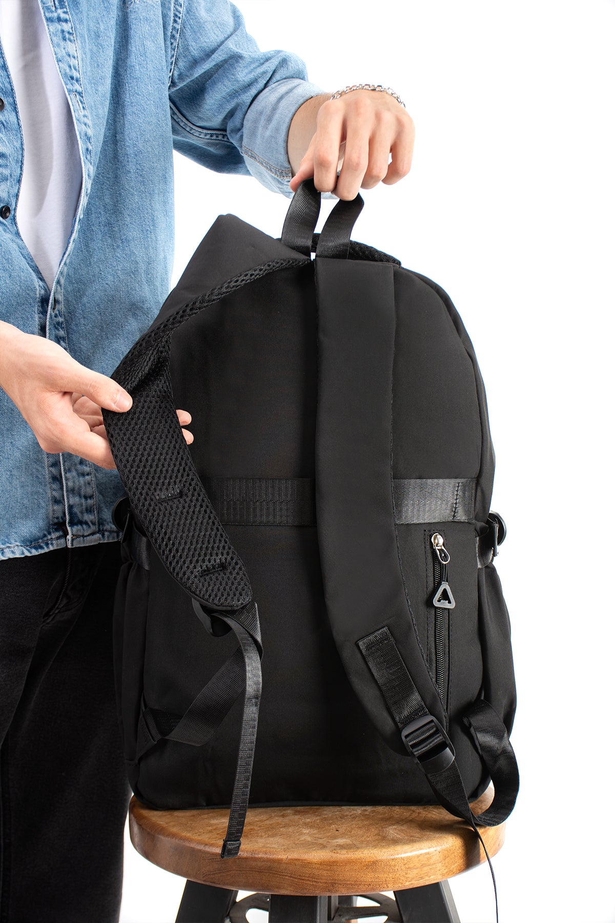 Ultra Hafif Su Geçirmez Çok Cepli Sırt Çantası Unisex Kore Stil  VNT-1-7D