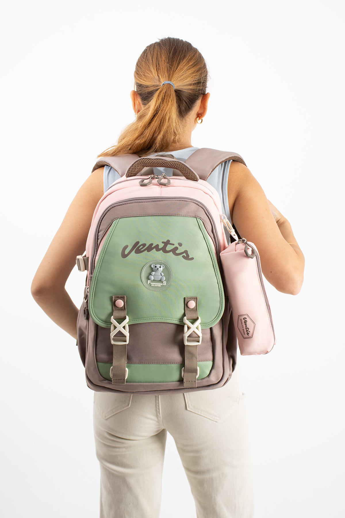 Ultra Hafif Su Geçirmez Çok Cepli Sırt Çantası Unisex Kore Stil  VNT-1-1D