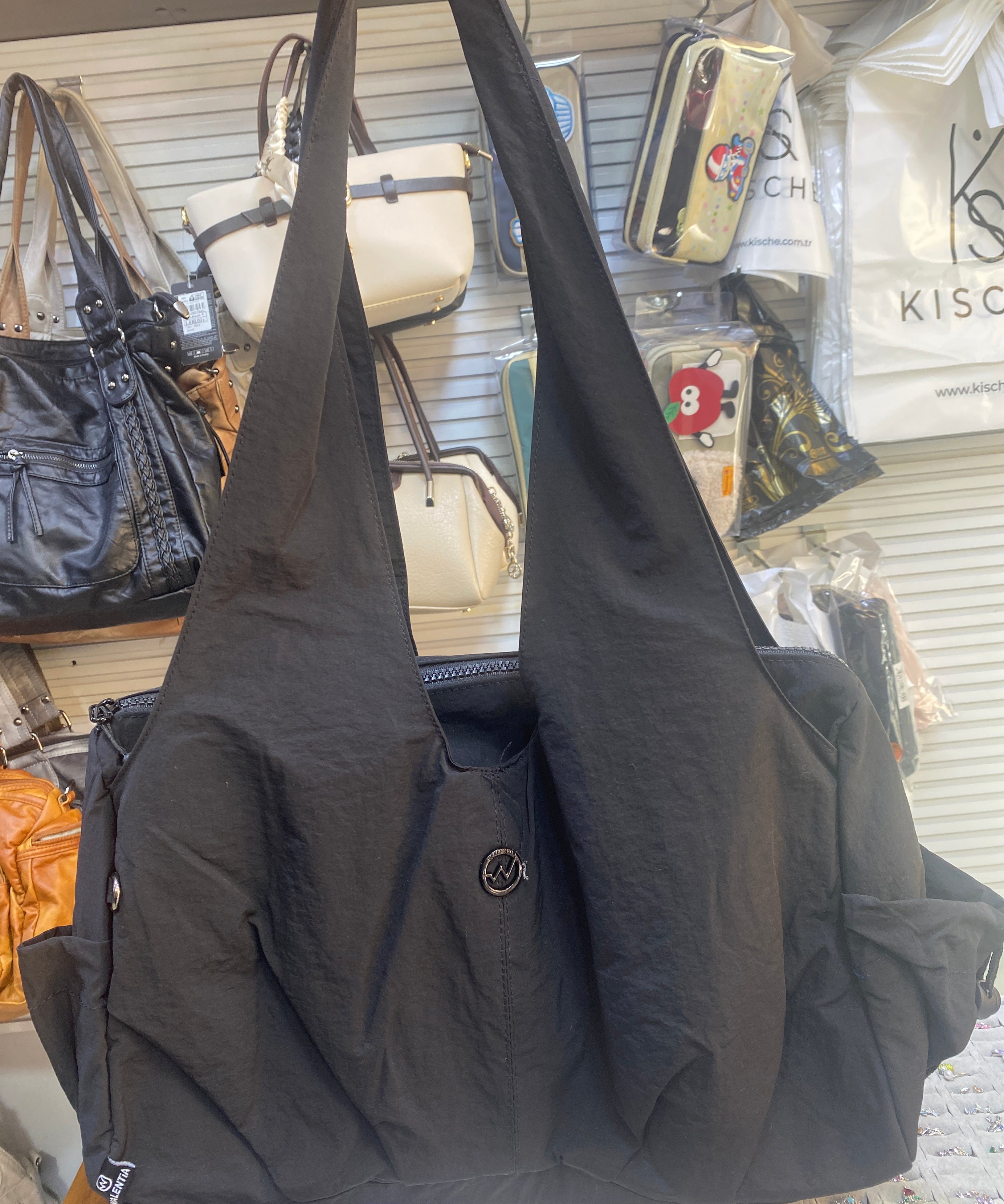 Hafif Çok Gözlü Yumuşak  Paraşüt kumaş kadın çantası W-1-28