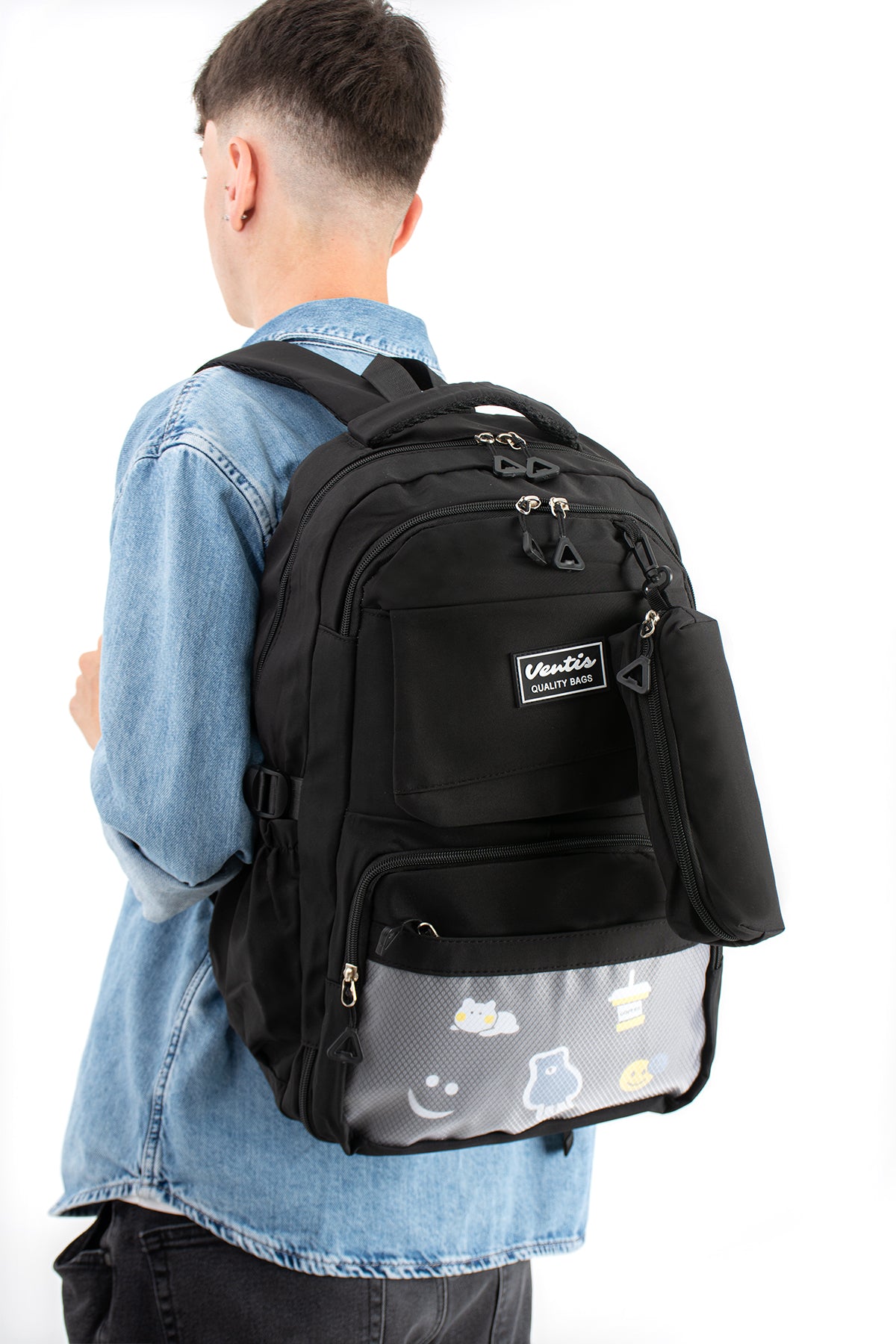 Ultra Hafif Su Geçirmez Çok Cepli Sırt Çantası Unisex Kore Stil  VNT-1-7D