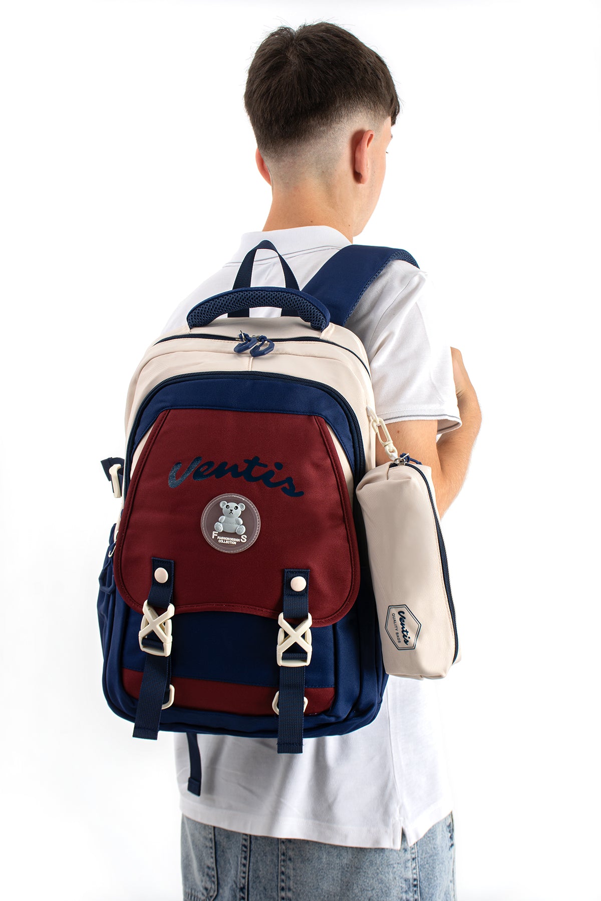 Ultra Hafif Su Geçirmez Çok Cepli Sırt Çantası Unisex Kore Stil  VNT-1-1D