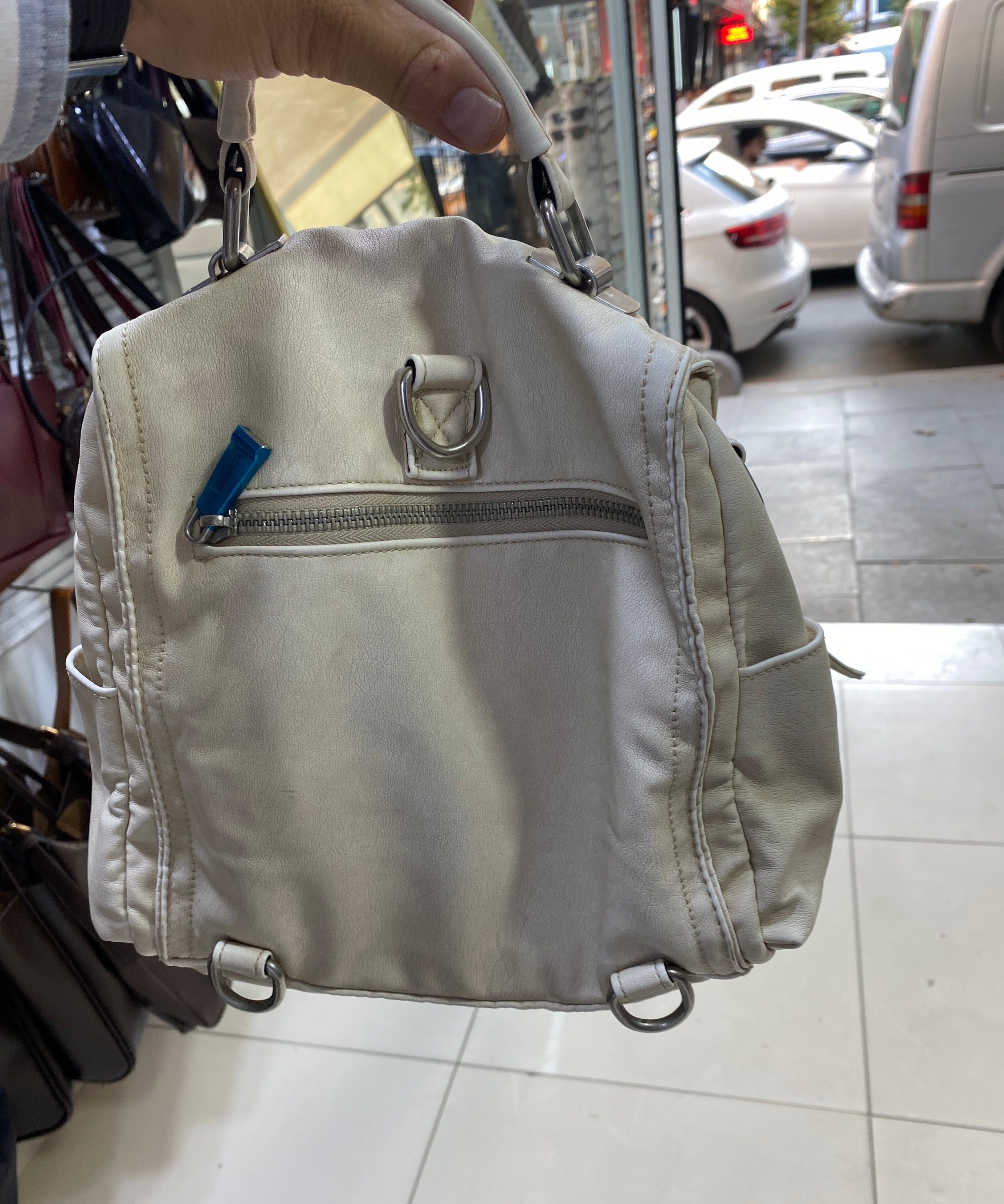 Hafif Çok Gözlü Yumuşak  eskitme sırt ve  çapraz askılı retro detaylı kavi-1027