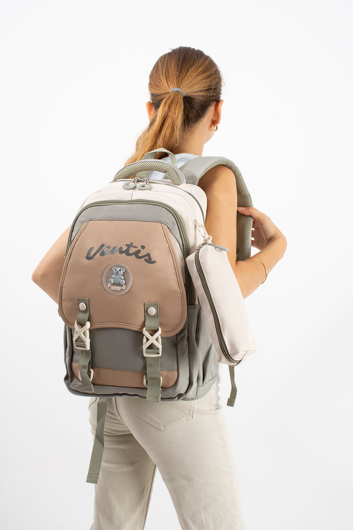 Ultra Hafif Su Geçirmez Çok Cepli Sırt Çantası Unisex Kore Stil  VNT-1-1D