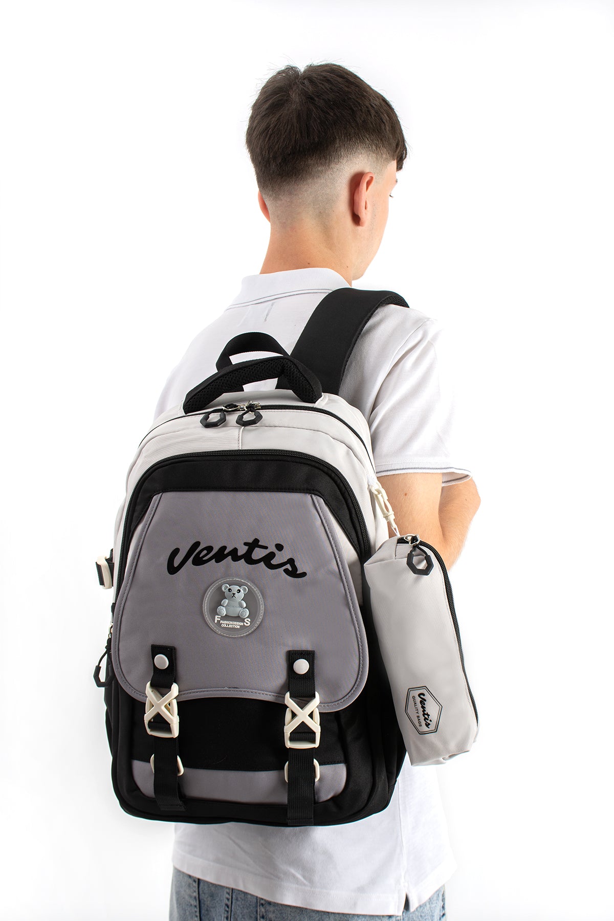 Ultra Hafif Su Geçirmez Çok Cepli Sırt Çantası Unisex Kore Stil  VNT-1-1D