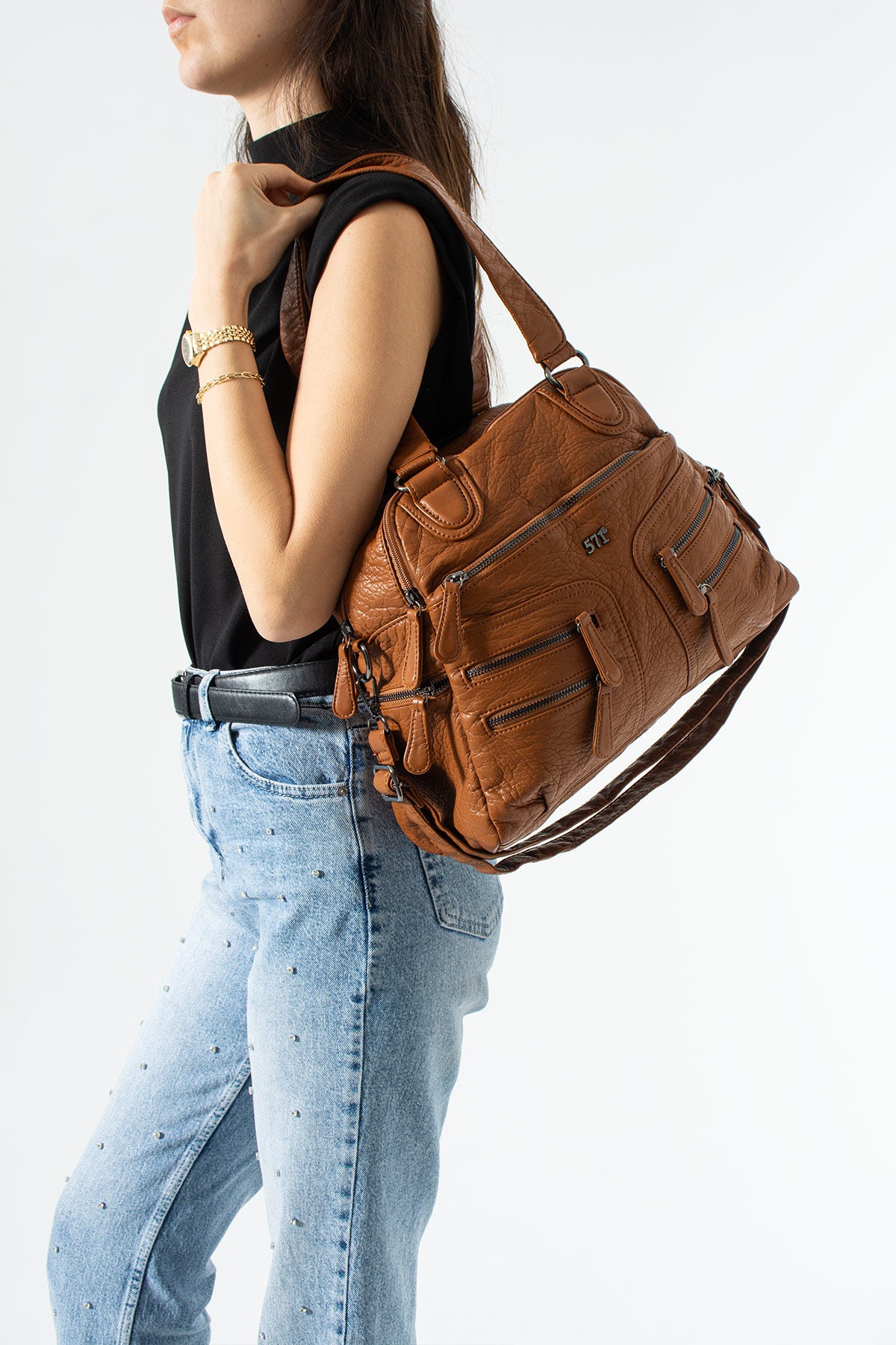 Kol Çapraz İthal Deri Çanta 571-14-18F