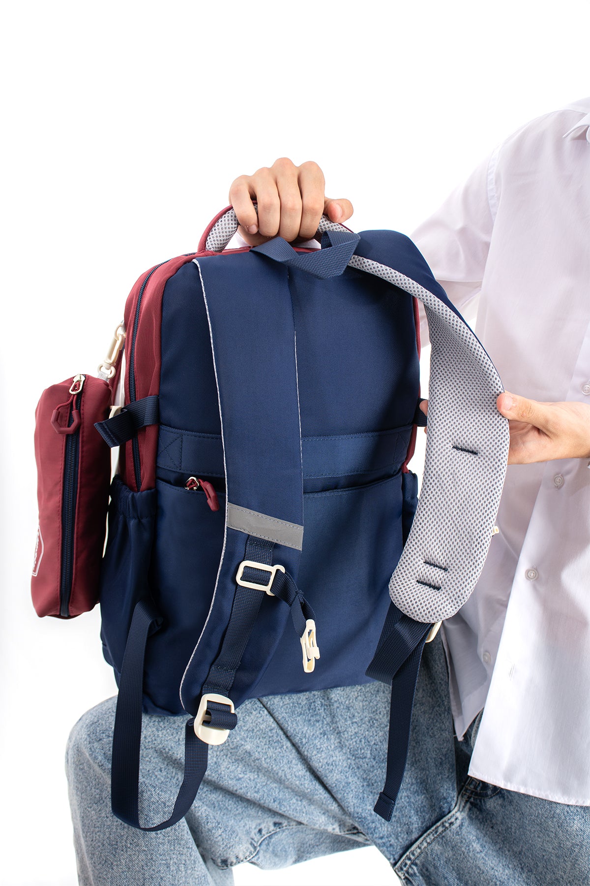 Ultra Hafif Su Geçirmez Çok Cepli Sırt Çantası Unisex Kore Stil  VNT-1-1E