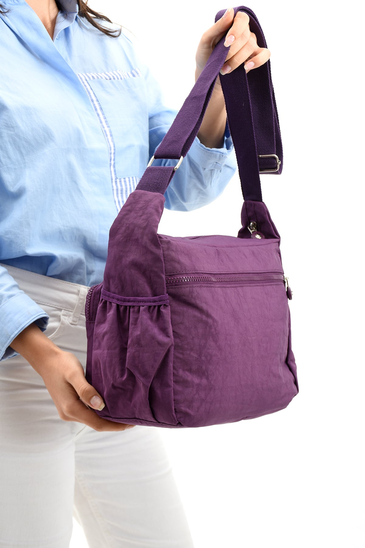 Ultra Hafif Su Geçirmez Çok Cepli Omuz Çantası (Model: 571-6A)