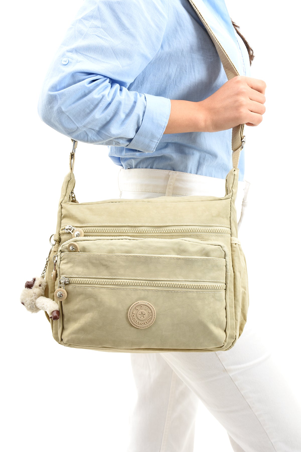 Ultra Hafif Su Geçirmez Çok Cepli Omuz Çantası (Model: 571-6A)