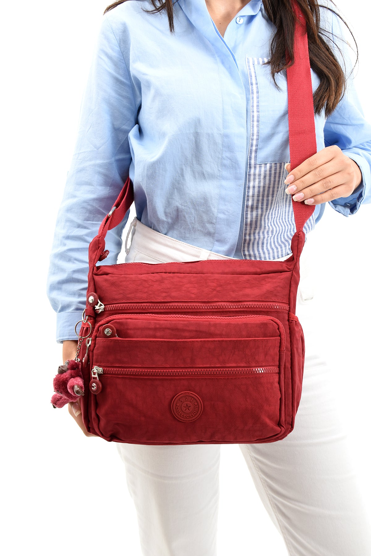Ultra Hafif Su Geçirmez Çok Cepli Omuz Çantası (Model: 571-6A)