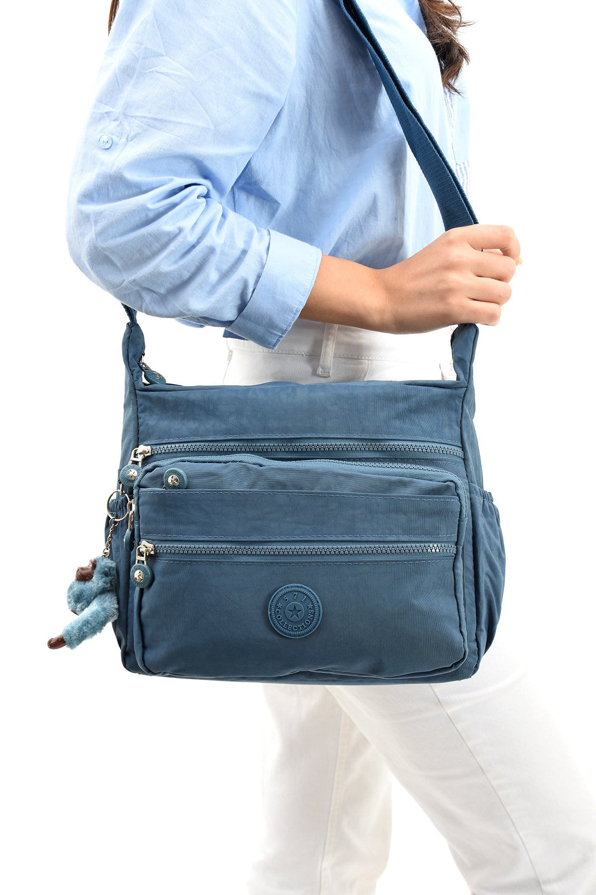 Ultra Hafif Su Geçirmez Çok Cepli Omuz Çantası (Model: 571-6A)
