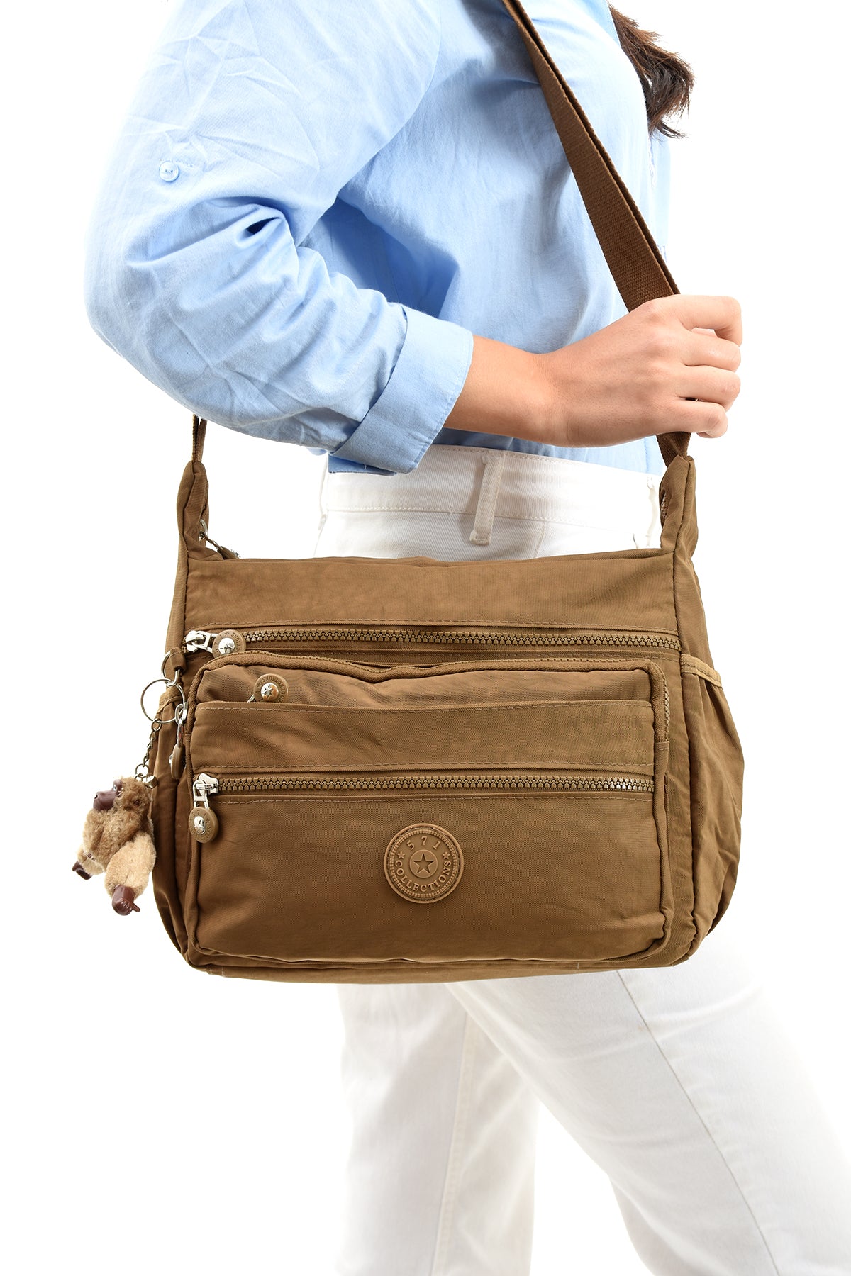 Ultra Hafif Su Geçirmez Çok Cepli Omuz Çantası (Model: 571-6A)