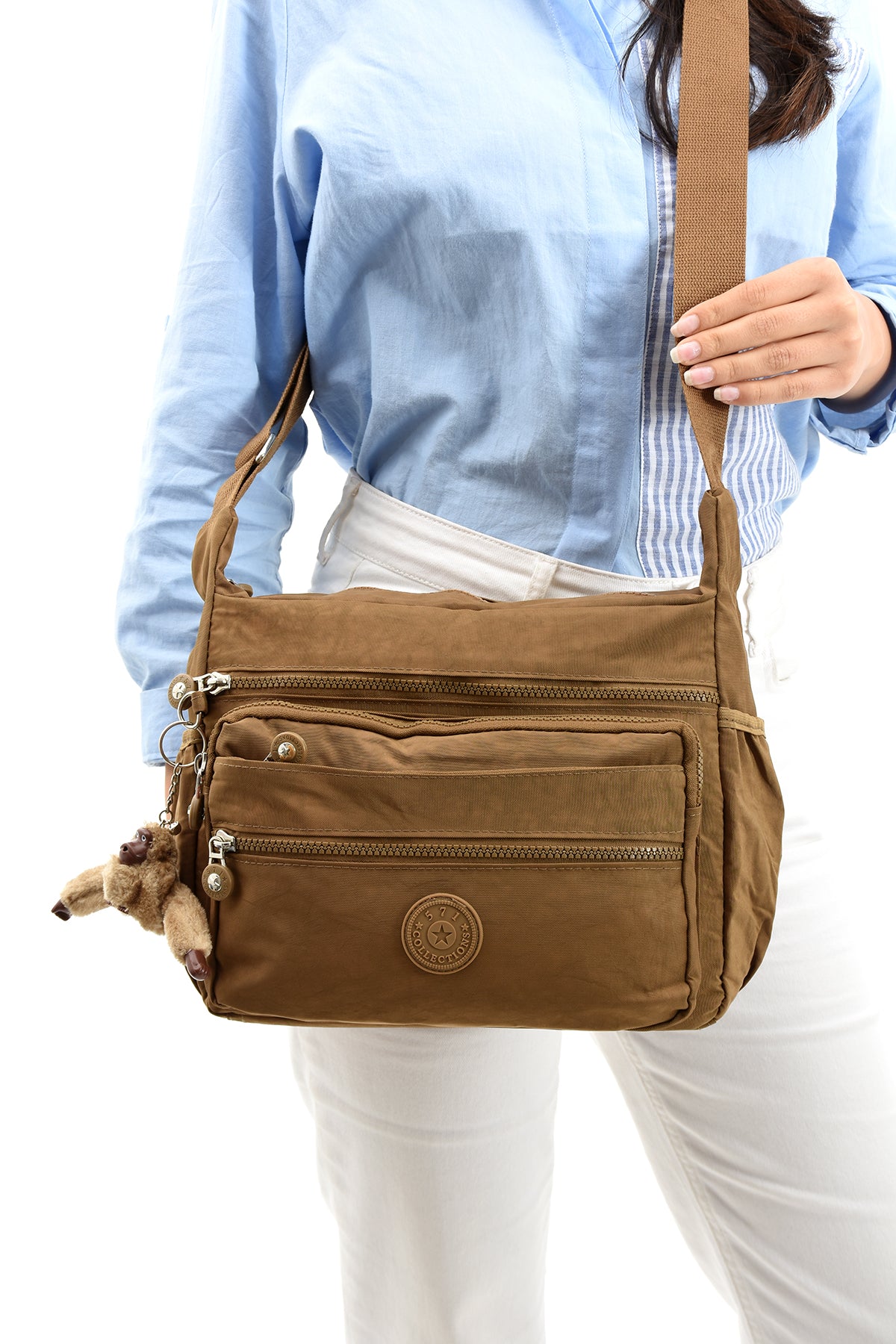 Ultra Hafif Su Geçirmez Çok Cepli Omuz Çantası (Model: 571-6A)