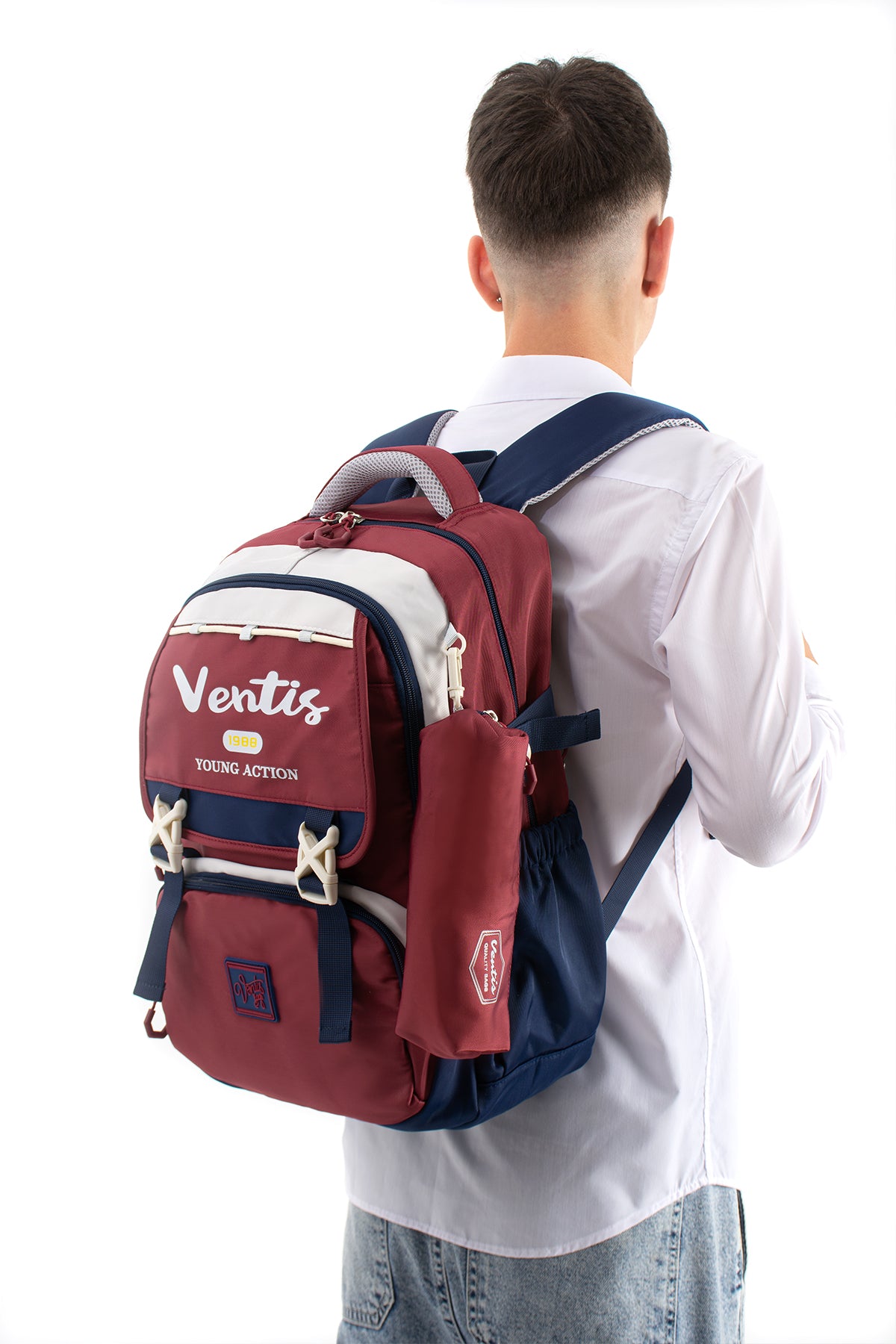 Ultra Hafif Su Geçirmez Çok Cepli Sırt Çantası Unisex Kore Stil  VNT-1-1E