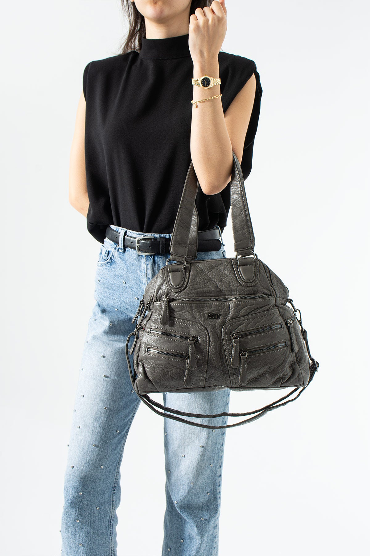 Kol Çapraz İthal Deri Çanta 571-14-18F