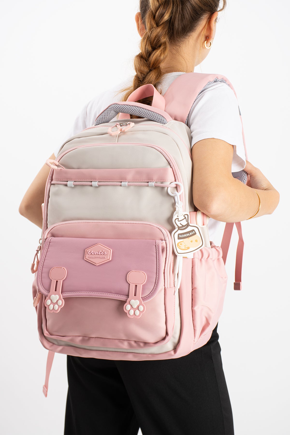 Ultra Hafif Su Geçirmez Çok Cepli Sırt Çantası Unisex Kore Stil  VNT-1-1F