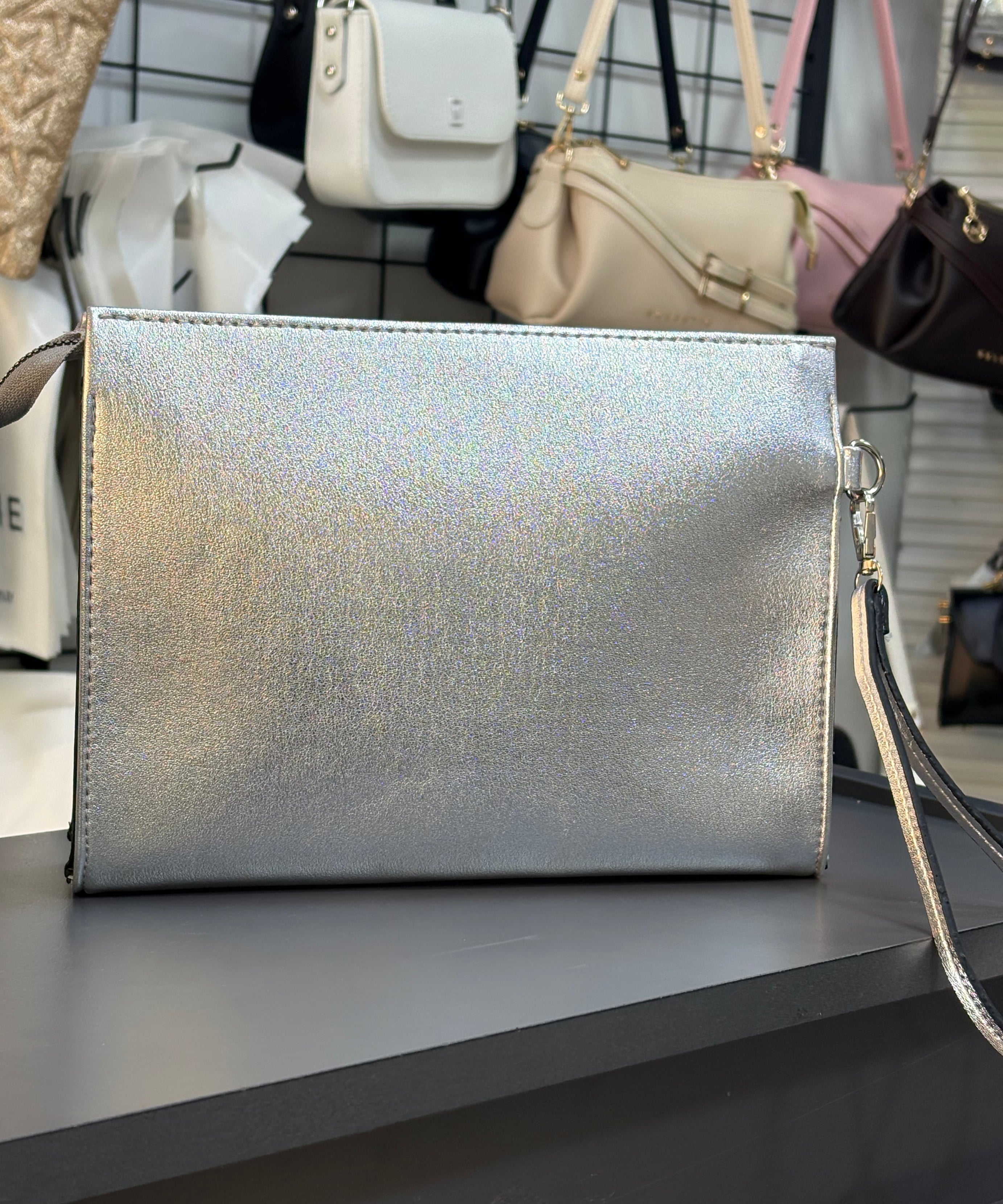 Kadın Baskılı Kadın Clutch El Çantası portföy KS-4076