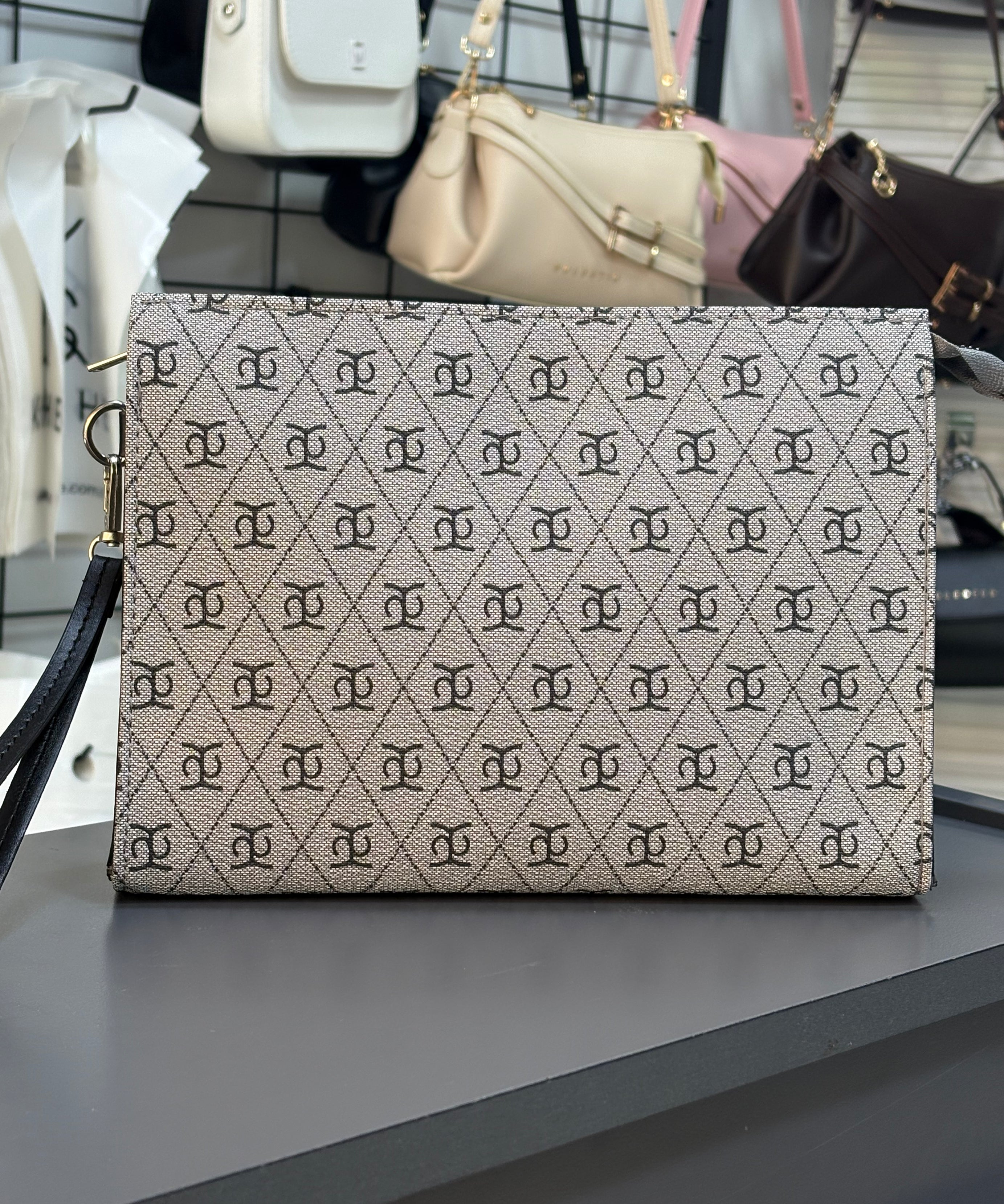 Kadın Baskılı Kadın Clutch El Çantası portföy KS-4076